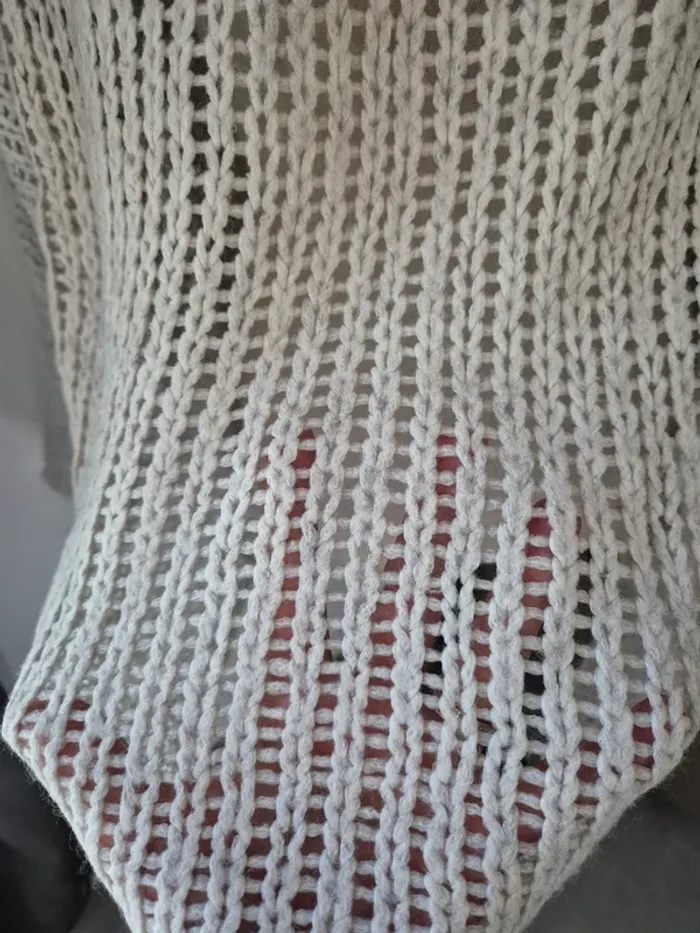Superbe pull ajouré étoile oversize taille unique - photo numéro 4