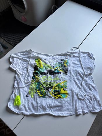 Teeshirt femme court avec détails fluo M everme