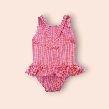 🔸 Maillot de Bain Fille Imprimé Vichy - Bout'chou 12 Mois🔸