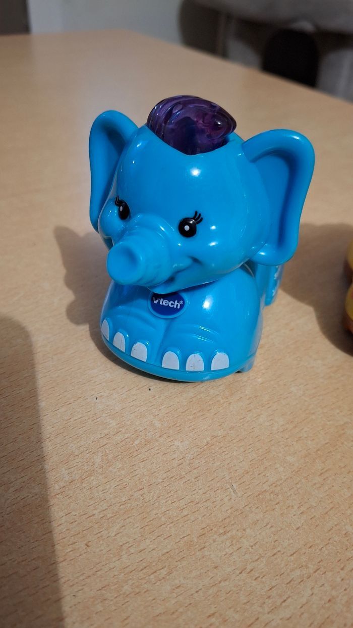 Lot de 3 voitures Tut Tut bolide animaux - photo numéro 3