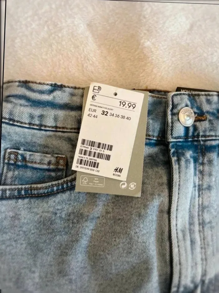 Jupe en Jean - Taille Haute, Style Vintage 💙 taille 12 ans - photo numéro 4