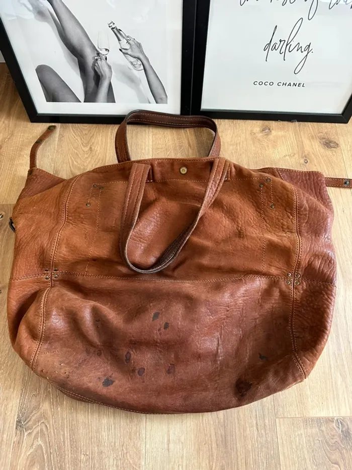 Sac à main Billy Jérôme Dreyfuss marron modèle taille L - photo numéro 10