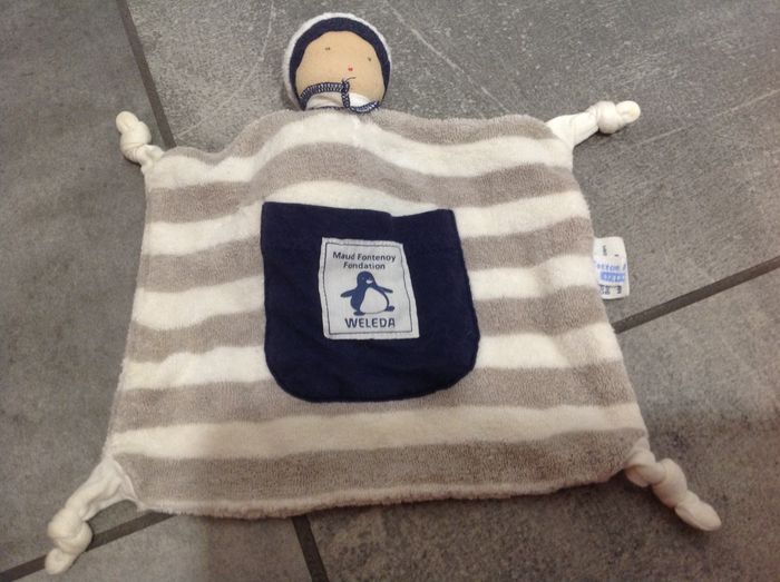 Doudou plat matelot en coton bio Weleda - photo numéro 3