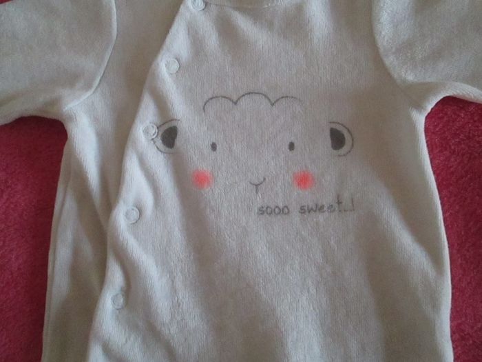 Pyjama blanc motif mouton - photo numéro 2