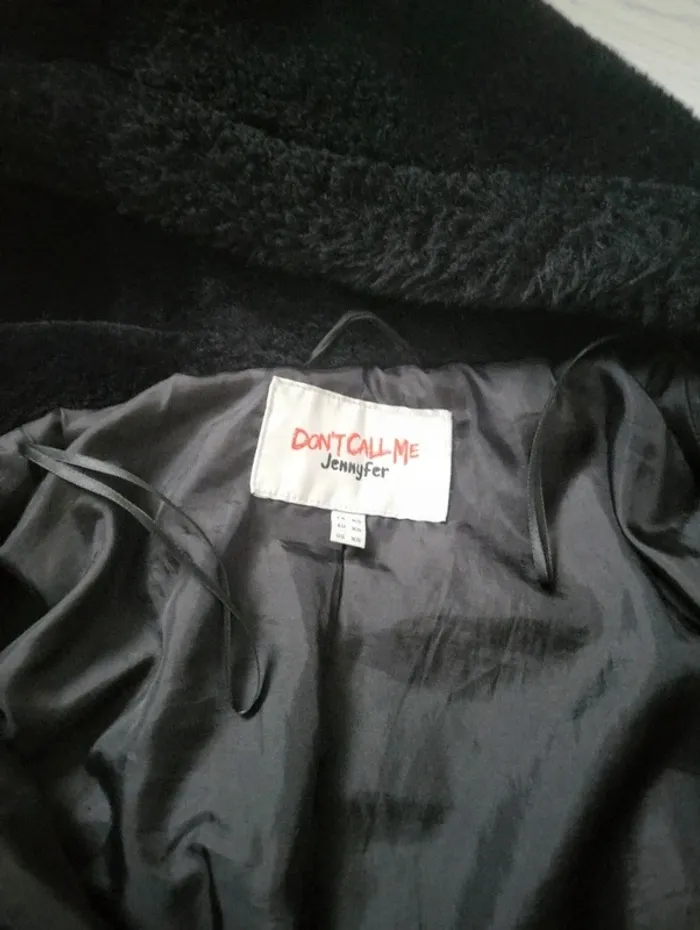 Manteau polaire jennyfer xs noir - photo numéro 3