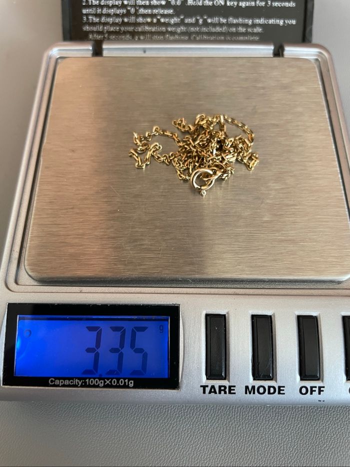 Chaîne or jaune 9k - photo numéro 7