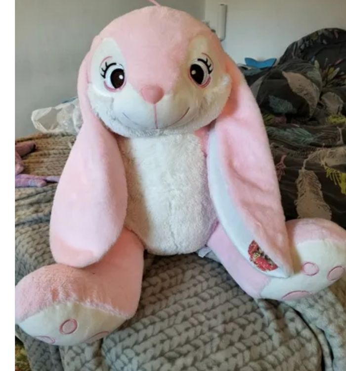 Grand lapin peluche