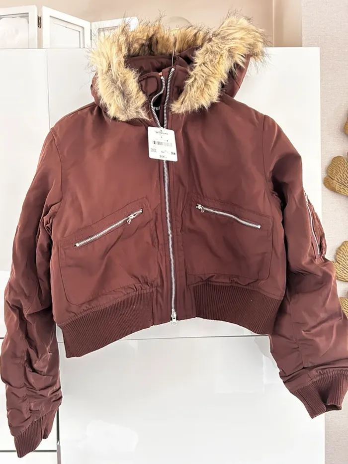 Veste marron hiver