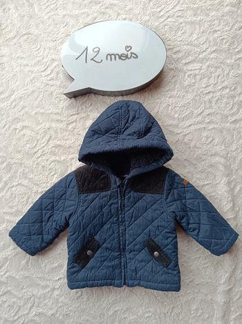 Manteau doudoune fourré avec capuche Garçon 12 mois Kiabi