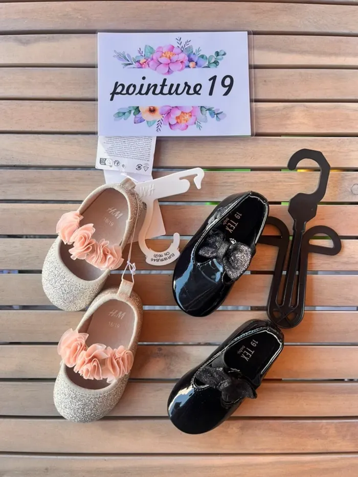 Lot ballerines neuves 19