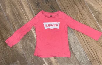 T-shirt Levi's Rose Logo Blanc - Manches Longues - 3 ans / 98 cm