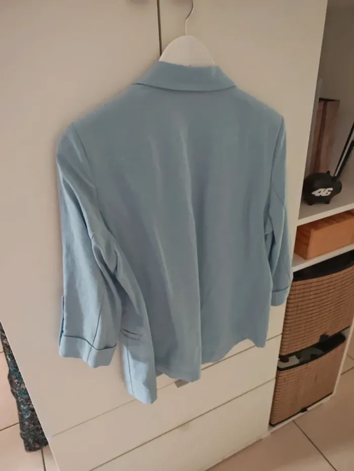 Veste blazer Only bleu claire 38 - photo numéro 2