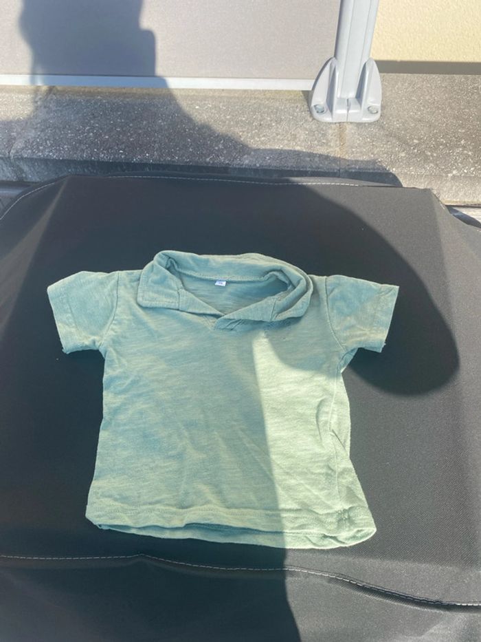 T-shirt vert garçon taille 68 6 mois