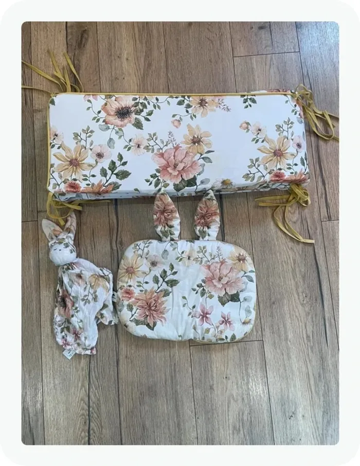 Ensemble de lit bébé fille Jardin Anglais - photo numéro 2