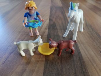 Playmobil licorne et petite fille