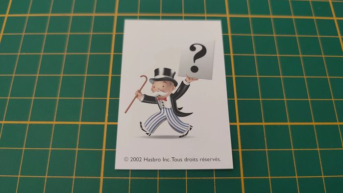 Carte Va sur la case Autos tamponneuses jeu de société Monopoly junior à la fête foraine Hasbro #B83 - photo numéro 2