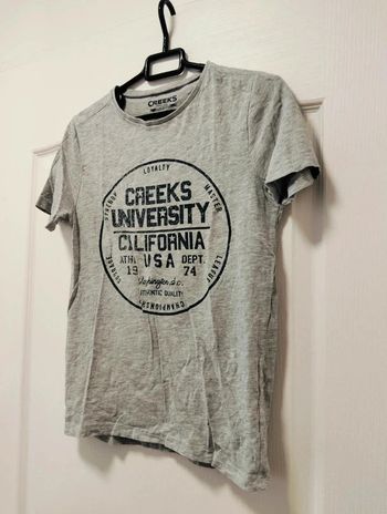 T-shirt gris Creeks 14 ans