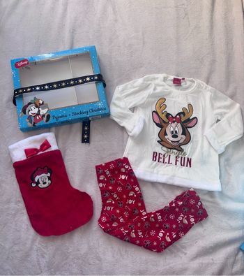 Coffret pyjama de noel minnie blanc