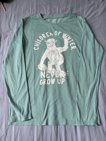 tshirt manches longues garçon 12 ans vert kiabi