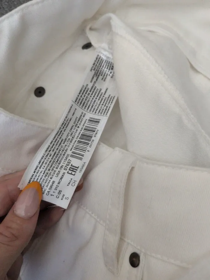 Pantalon blanc Mango Special Comited Collection - Taille 36 - Coton & Lin - Neuf avec étiquette - photo numéro 5