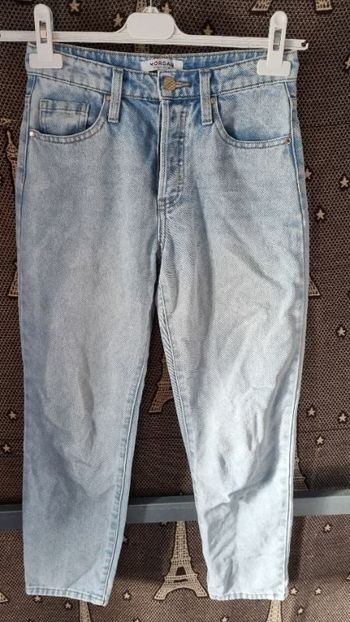 Jeans large  taille haute 34