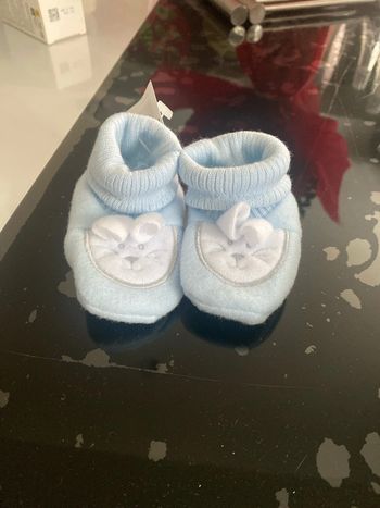 Chausson bébé bleu