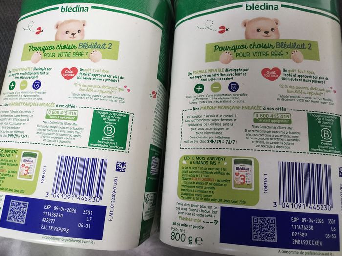 Lait en poudre blédilait/blédina - photo numéro 5