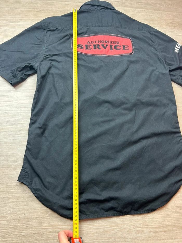 Chemise noire Replay style mécanicien patchs “Authorized Service” vintage - photo numéro 10