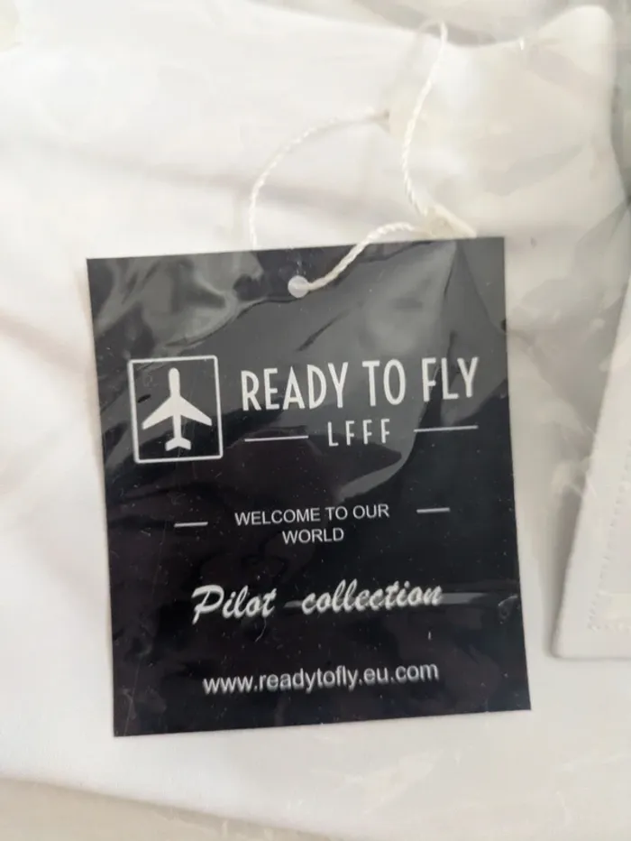 Chemise blanche pilote - Ready to Fly - taille L - photo numéro 4