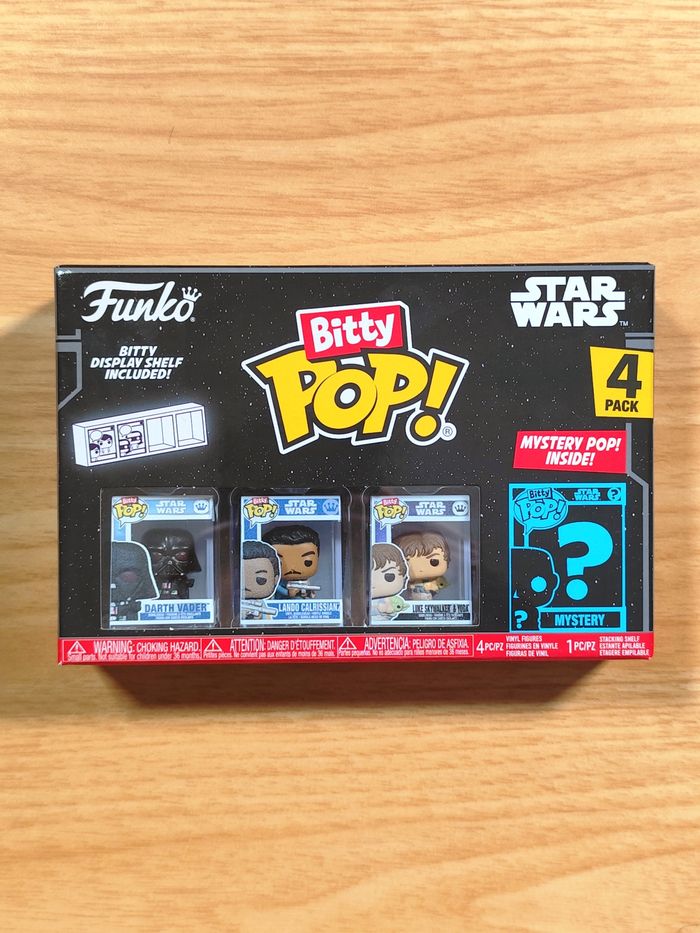 Boîte Funko Bitty Pop! Star Wars - Pack de 4 Figurines (Darth Vader, Luke...)