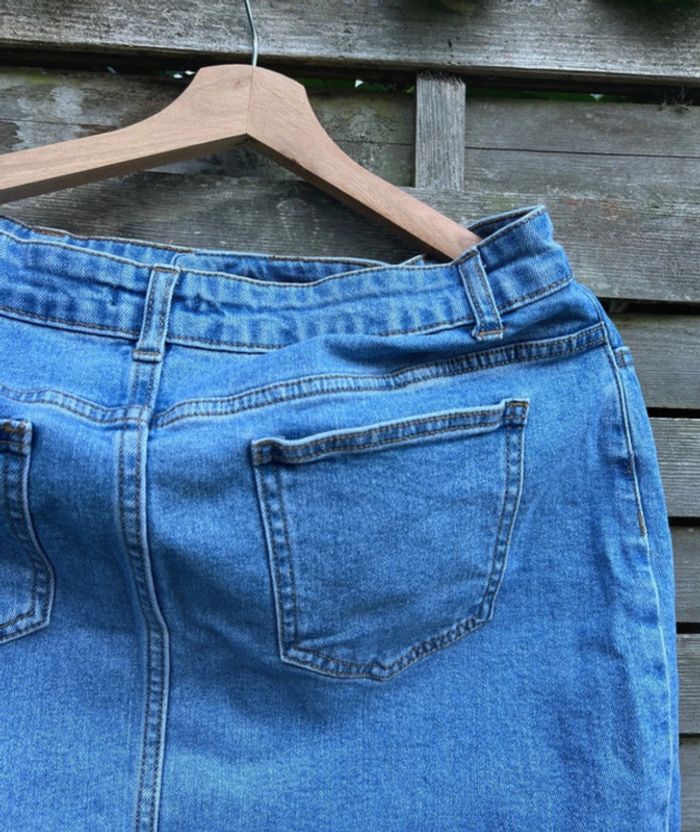 Jupe Kiabi bleu jean – Taille 40 bon état - photo numéro 5