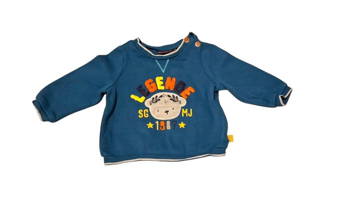Sweat bleu bébé garçon 6M Sergent