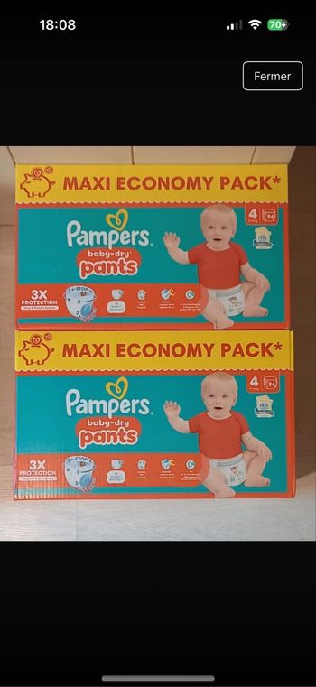 Pampers baby dry pants taille 4(9-14) kg