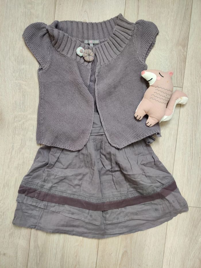 ensemble jupe et gilet