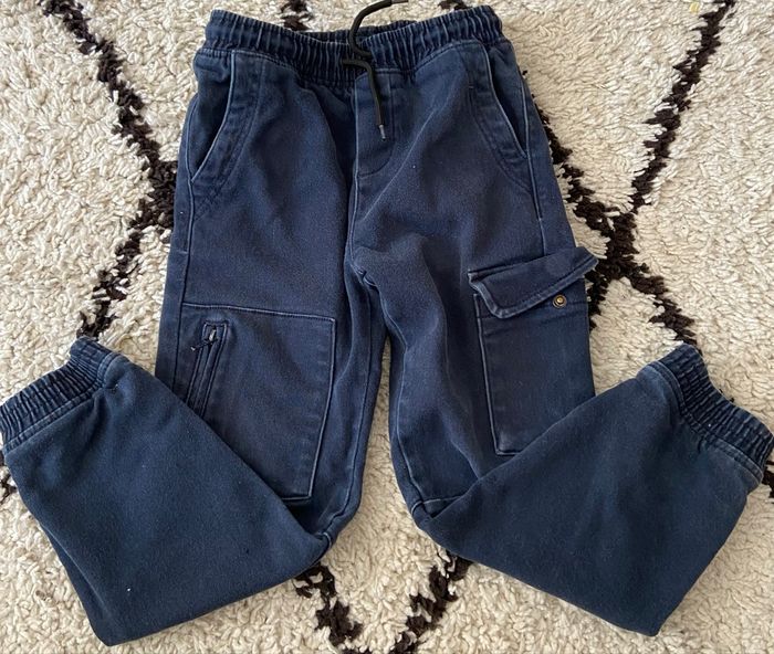 Jean cargo bleu 7 ans kiabi - photo numéro 1