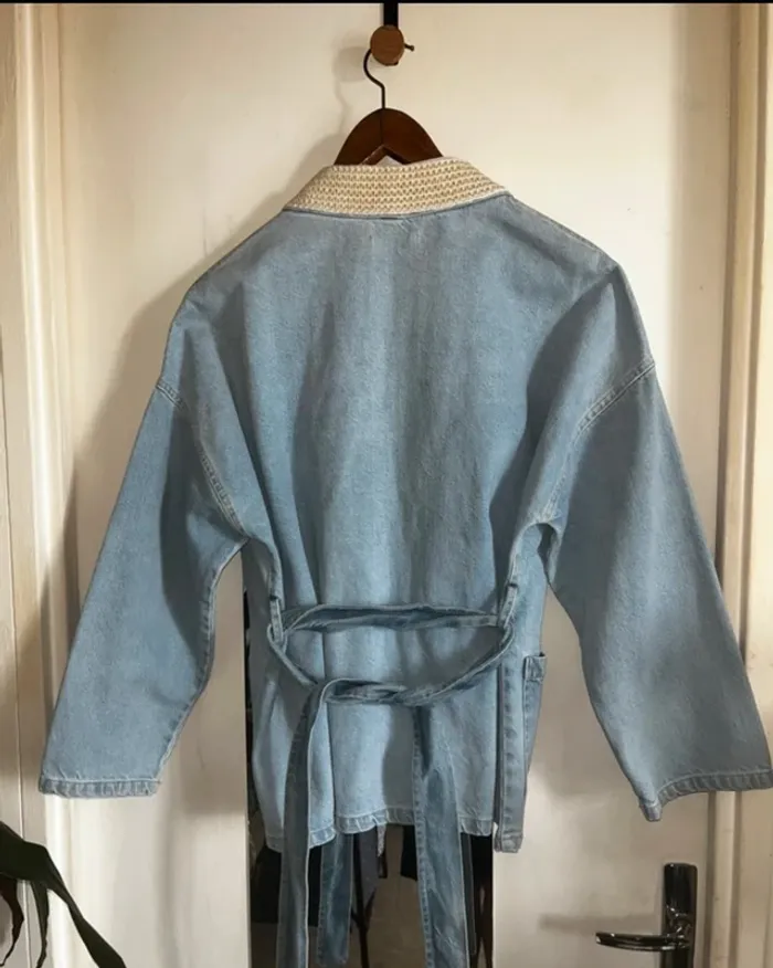Superbe Veste Kimono en jeans , taille S, Neuf - H2O - photo numéro 11