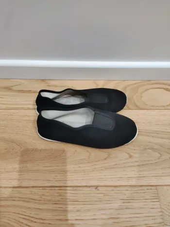Chaussons gym tissu noir - Domyos - 33