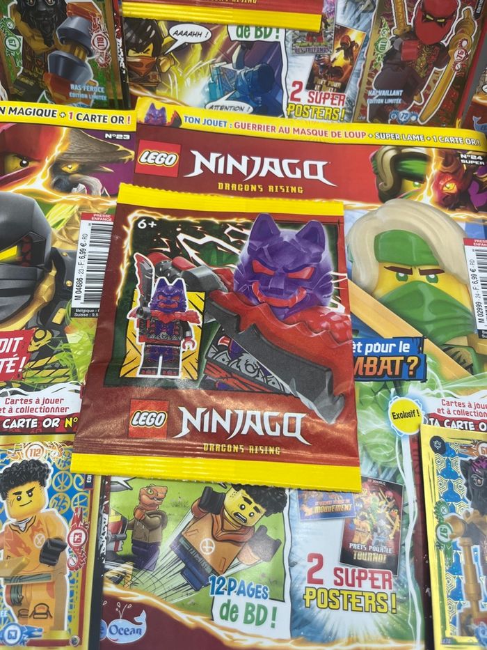 Lot de 6 livres D’activités Magazines Lego Ninjago Avec leurs figurines Neuf - photo numéro 2