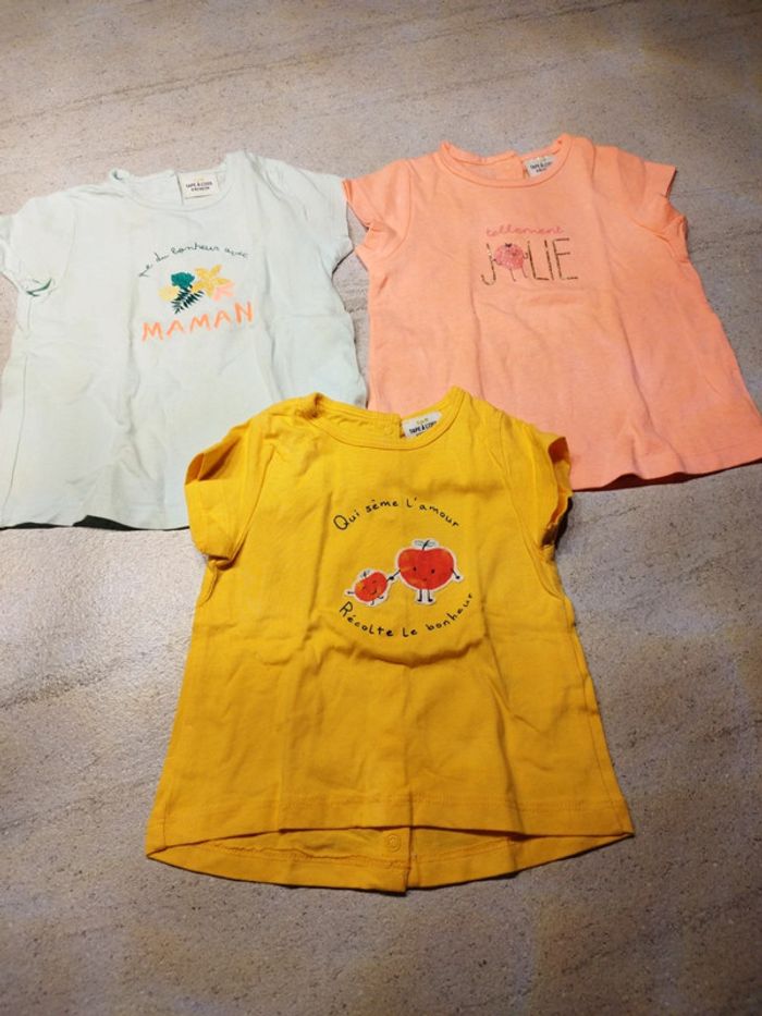 Lot de 3 t-shirts manches courtes