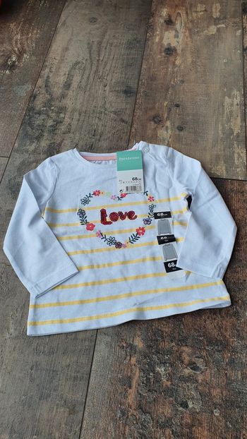 T-shirt in extenso 6 mois 68 cm en très bon état 👌