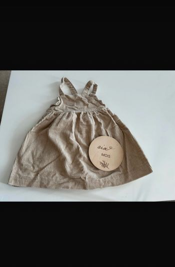 Robe velours  bébé fille