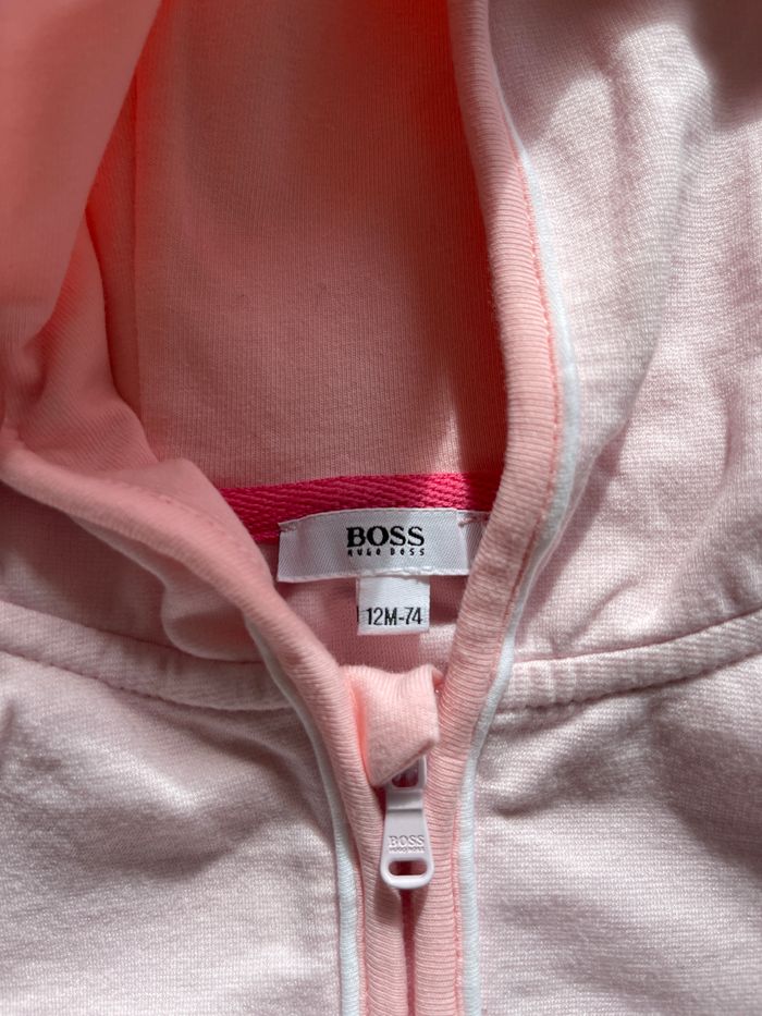 Sweat zippe capuche boss 12 mois - photo numéro 4