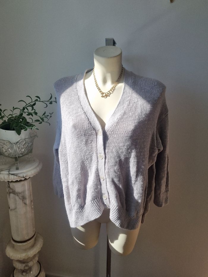 Cardigan gris comptoir des cotonniers - photo numéro 7