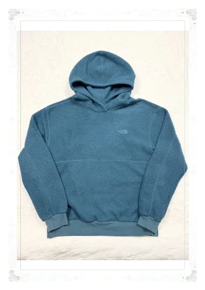 The North Face pull polaire bleu turquoise femme taille M polyester