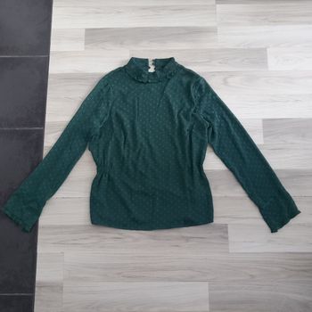Chemisier femme vert à manches longues Tex taille 38