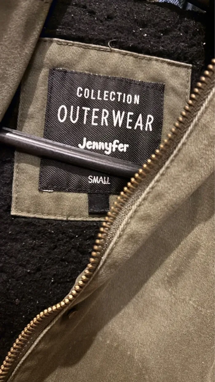 Blouson à capuche kaki - photo numéro 4
