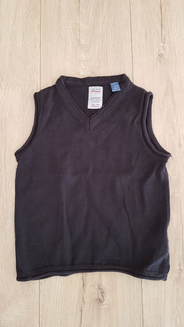 Pull sans manche okaidi 3 ans