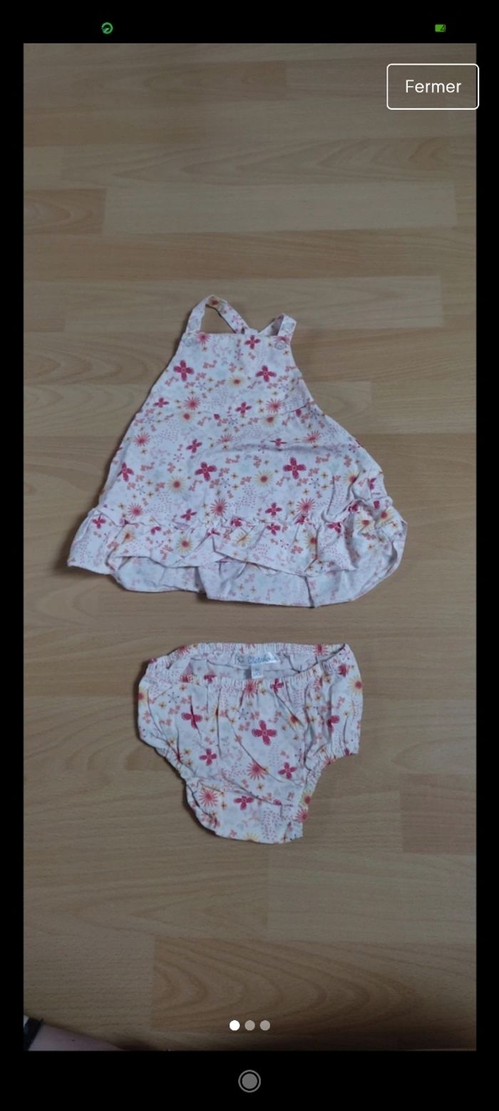 Robe + cache couche 1 mois