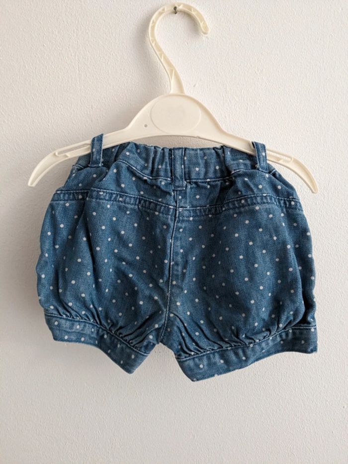 Short en jean à pois Verbaudet - photo numéro 3