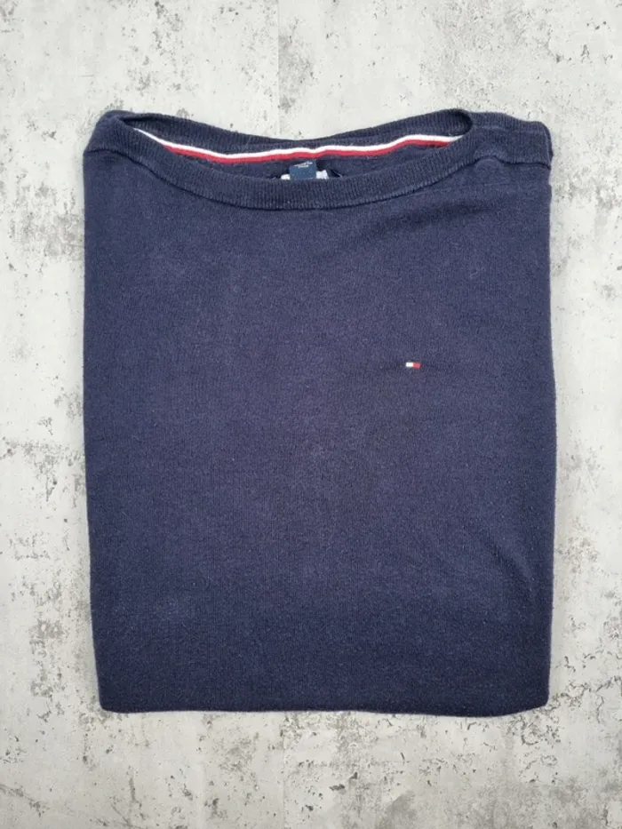 Sweat bleu marine Tommy Hilfiger – Taille M Femme - photo numéro 2